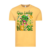 Vintage Mustard one lucky nurse Vintage Tee - Artiststas