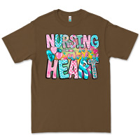 Cacao Nursing is a work of heart Premium Tee - CowhideDigitalArt