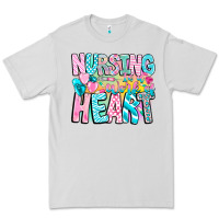 Dove Grey Nursing is a work of heart Premium Tee - CowhideDigitalArt