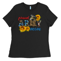 Black proud army mom Ladies Tee - Artiststas