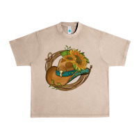French Oak western hat with sunflowers and rope Urban Heavy Tee - Artiststas