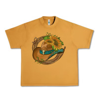 Peanut Butter western hat with sunflowers and rope Urban Heavy Tee - Artiststas