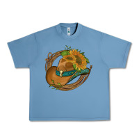Pebble Blue western hat with sunflowers and rope Urban Heavy Tee - Artiststas