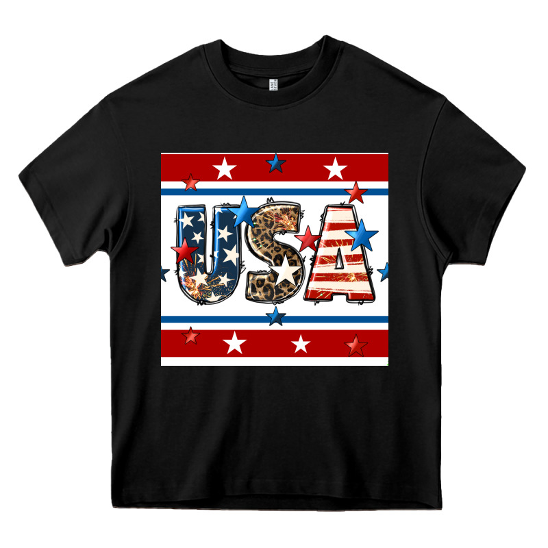 4th Of July Usa Seamless Pattern Heavy Core Tee by BundleAndBundleShop | Teevron