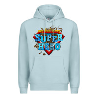 Blue Mist my dad is my super hero Premium Hoodie - AdoDesignShop