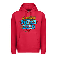 Cardinal my dad is my super hero Premium Hoodie - AdoDesignShop