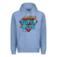 Colony Blue my dad is my super hero Premium Hoodie - AdoDesignShop