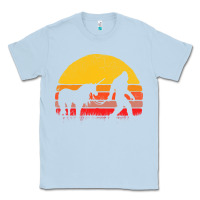 Dusty Blue sasquatch and unicorn vintage Classic Tee - artisFamous