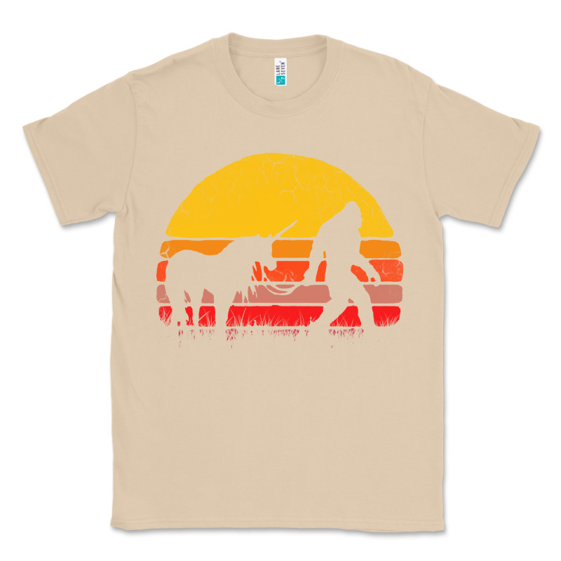 Sasquatch And Unicorn Vintage Classic Tee by artisFamous | Teevron
