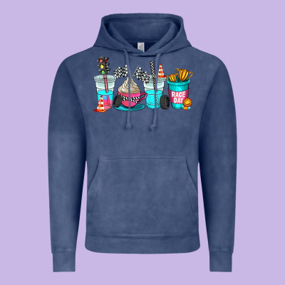 Race Day Coffe Cup Vintage Hoodie Designed By Adodesignshop