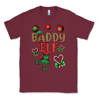 Burgundy Daddy Elf Classic Tee - BundleAndBundleShop