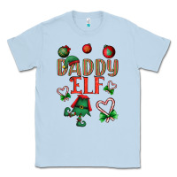 Dusty Blue Daddy Elf Classic Tee - BundleAndBundleShop