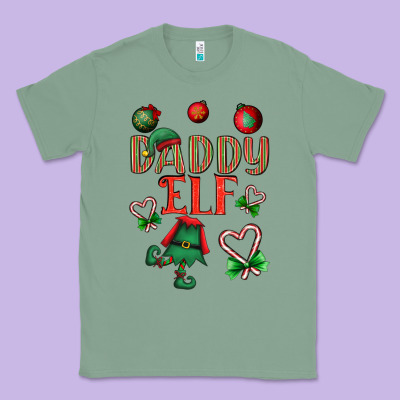 Daddy Elf Classic Tee Designed By Bundleandbundleshop