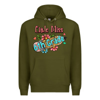 Army Green little miss sixth grade Premium Hoodie - RanaPortraitStore