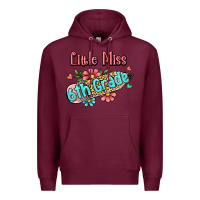 Burgundy little miss sixth grade Premium Hoodie - RanaPortraitStore