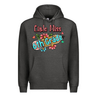 Charcoal Heather little miss sixth grade Premium Hoodie - RanaPortraitStore