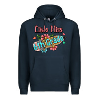 Navy little miss sixth grade Premium Hoodie - RanaPortraitStore