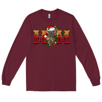 Burgundy Christmas koala mom Long Sleeve Tee - BarkalooDesign