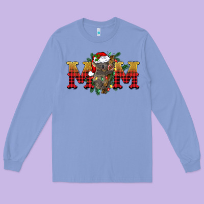 Christmas Koala Mom Long Sleeve Tee Designed By Barkaloodesign