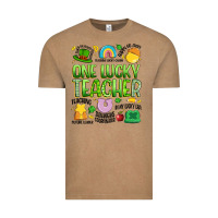 Vintage Coffee one lucky teacher lucky charm Vintage Tee - Artiststas