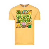 Vintage Mustard one lucky teacher lucky charm Vintage Tee - Artiststas