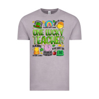 Vintage Zinc one lucky teacher lucky charm Vintage Tee - Artiststas