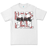 White baseball mama Premium Tee - CowhideDigitalArt