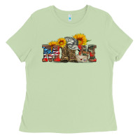 Matcha mom boots hat and sunflower Ladies Tee - Artiststas