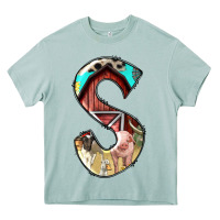 Arona farm life alphabet lowercase letters s Heavy Core Tee - BundleAndBundleShop