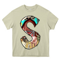 Mossy farm life alphabet lowercase letters s Heavy Core Tee - BundleAndBundleShop