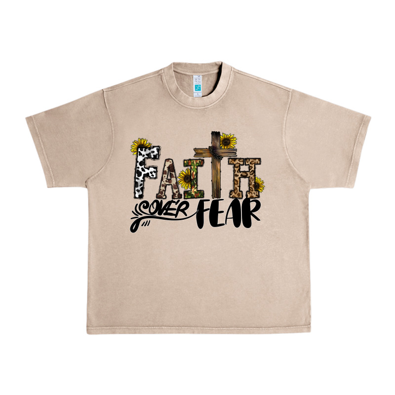 Faith Over Fear Urban Heavy Tee by CowhideDigitalArt | Teevron