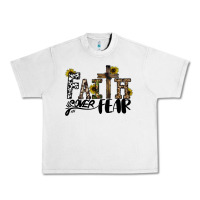 Lunar Rock faith over fear Urban Heavy Tee - CowhideDigitalArt