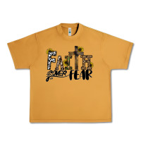 Peanut Butter faith over fear Urban Heavy Tee - CowhideDigitalArt
