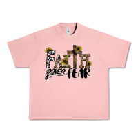 Salmon faith over fear Urban Heavy Tee - CowhideDigitalArt