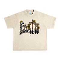 Sandshell faith over fear Urban Heavy Tee - CowhideDigitalArt