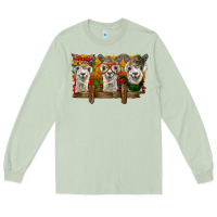 Matcha Christmas alpacas Long Sleeve Tee - BarkalooDesign