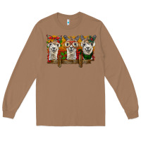 Toasted Coconut Christmas alpacas Long Sleeve Tee - BarkalooDesign