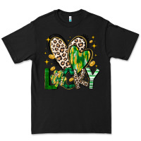 Black Lucky Saint Patricks Day Premium Tee - CowhideDigitalArt