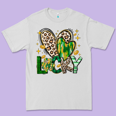 Lucky Saint Patricks Day Premium Tee Designed By Cowhidedigitalart