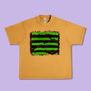 Halloween With Bat Backround Urban Heavy Tee Designed By Ranaportraitstore