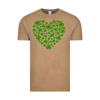 Vintage Coffee shamrock heart Vintage Tee - Artiststas