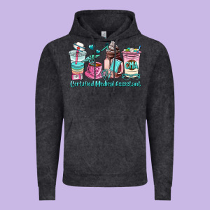 Certified Medical Assistant Coffee Cup Vintage Hoodie Designed By Adodesignshop