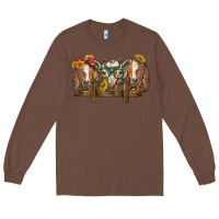 Chestnut western goats Long Sleeve Tee - BarkalooDesign