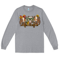 Heather Grey western goats Long Sleeve Tee - BarkalooDesign