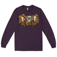 Plum western goats Long Sleeve Tee - BarkalooDesign