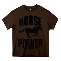 Chocolate Brown Horse Power Heavy Core Tee - Bettercallsaul