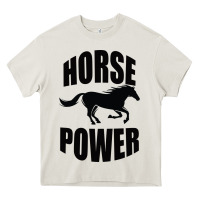 Cream Horse Power Heavy Core Tee - Bettercallsaul