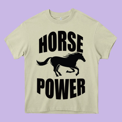 Horse Power Heavy Core Tee Designed By Bettercallsaul