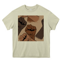 Mossy melanin raised fist seamless pattern Heavy Core Tee - BundleAndBundleShop