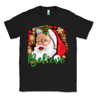 Black Believe And Santa Classic Tee - BundleAndBundleShop